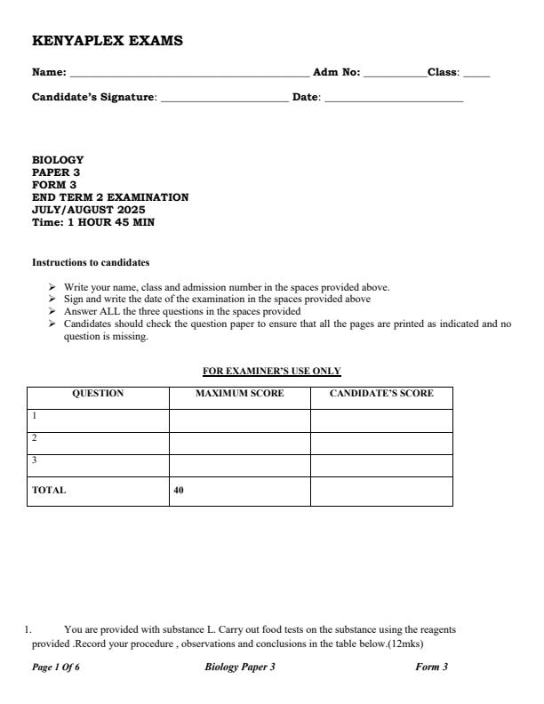 Preview page Form-3-Biology-Paper-3-End-of-Term-2-Examination-2025_4259_0.jpg