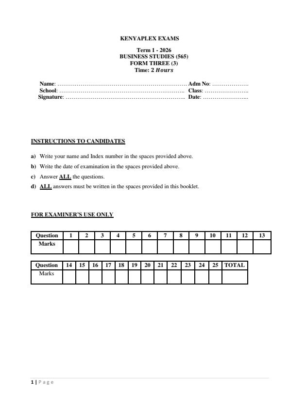 Preview page Form-3-Business-Studies-End-Term-1-Exam-2026_5462_0.jpg