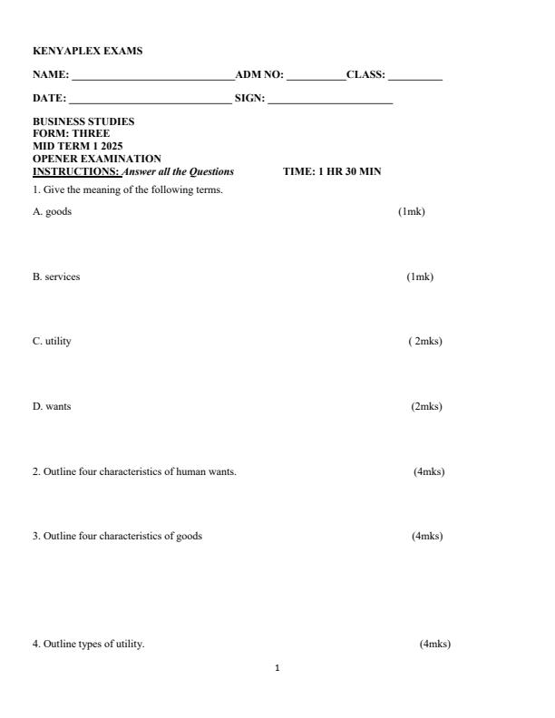 Preview page Form-3-Business-Studies-Mid-Term-1-Exam-2025_3674_0.jpg