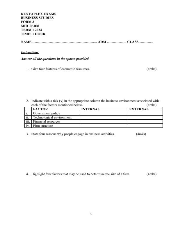 Preview page Form-3-Business-Studies-Mid-Term-1-Examination-2024_2049_0.jpg