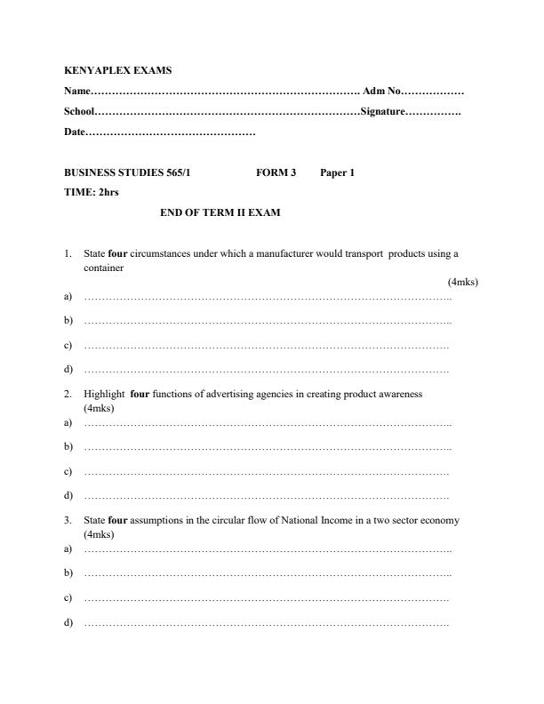 Preview page Form-3-Business-Studies-Paper-1-End-of-Term-2-Examination-2021_711_0.jpg