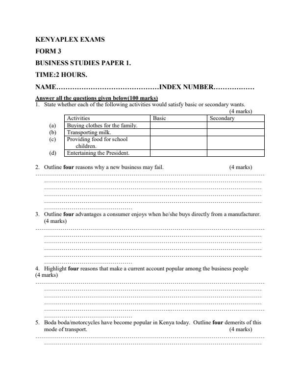 Preview page Form-3-Business-Studies-Paper-1-Mock-Exams-2019_189_0.jpg