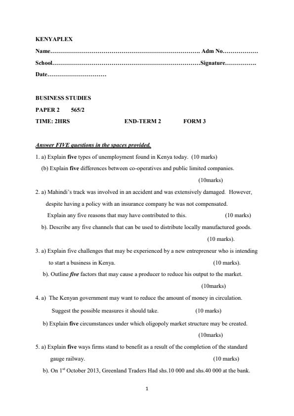 Preview page Form-3-Business-Studies-Paper-2-End-of-Term-2-Exams-2021_886_0.jpg