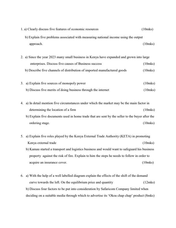 Preview page Form-3-Business-Studies-Paper-2-Term-2-Opener-Exam-2026_5696_1.jpg