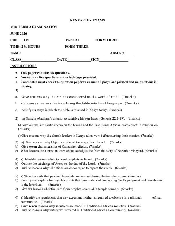 Preview page Form-3-CRE-Mid-Term-2-Exam-2026_5979_0.jpg