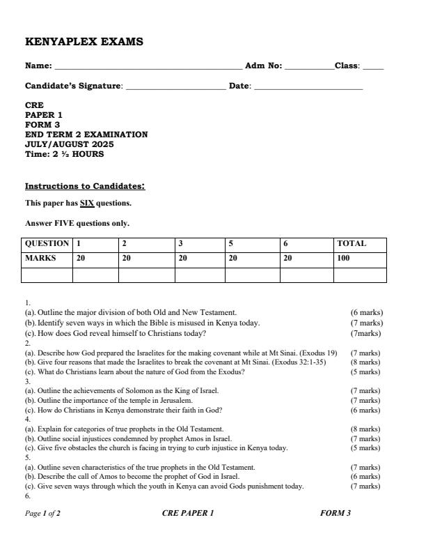 Preview page Form-3-CRE-Paper-1-End-of-Term-2-Examination-2025_4267_0.jpg