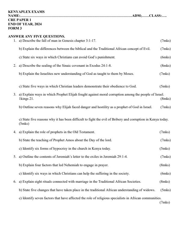 Preview page Form-3-CRE-Paper-1-End-of-Term-3-Examination-2024_3278_0.jpg