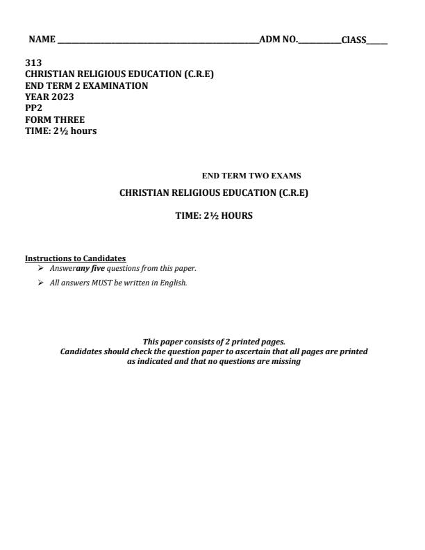 Preview page Form-3-CRE-Paper-2-End-of-Term-2-Examination-2023_1729_0.jpg