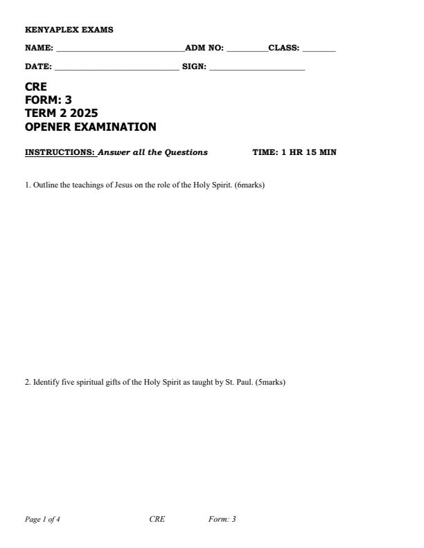 Preview page Form-3-CRE-Term-2-Opener-Exam-2025_3935_0.jpg