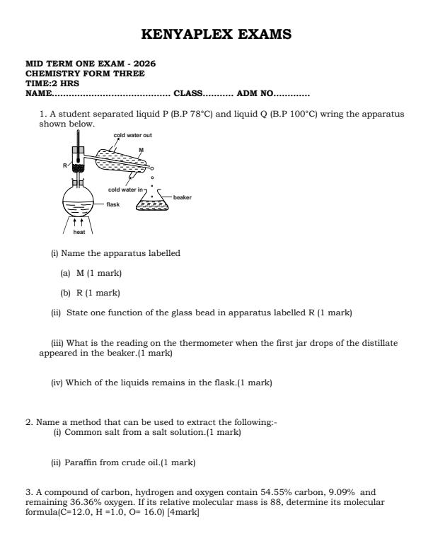 Preview page Form-3-Chemistry-Mid-Term-1-Exam-2026_5295_0.jpg