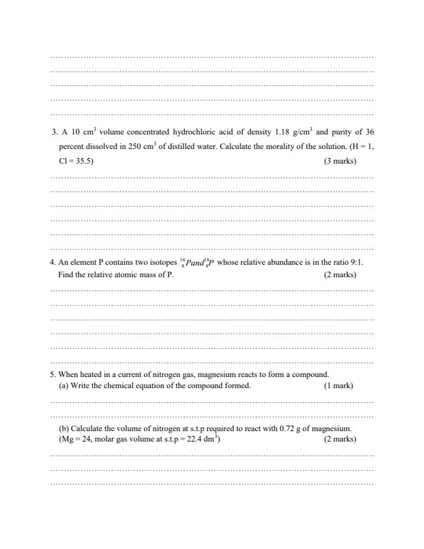 Preview page Form-3-Chemistry-Paper-1-End-of-Term-2-Exam-2021_740_1.jpg