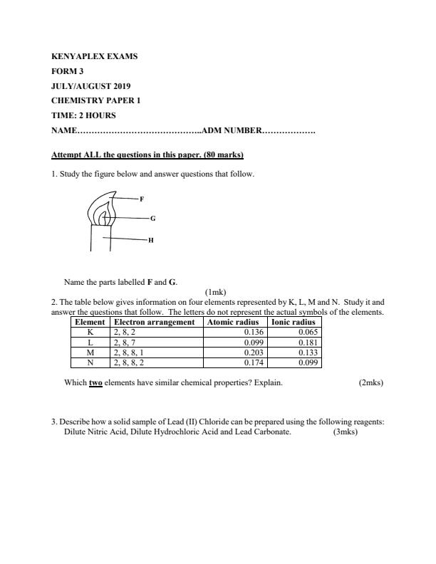 Preview page Form-3-Chemistry-Paper-1-Term-2-Mock-Exams-2019_194_0.jpg