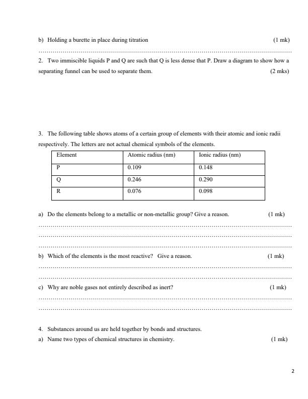 Preview page Form-3-Chemistry-Paper-1-Term-2-Opener-Exam-2026_5699_1.jpg