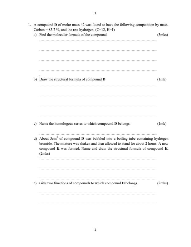 Preview page Form-3-Chemistry-Paper-2-End-of-Term-3-Examination-2021_844_1.jpg