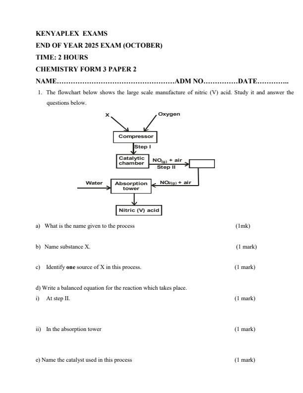 Preview page Form-3-Chemistry-Paper-2-End-of-Term-3-Examination-2025_4750_0.jpg