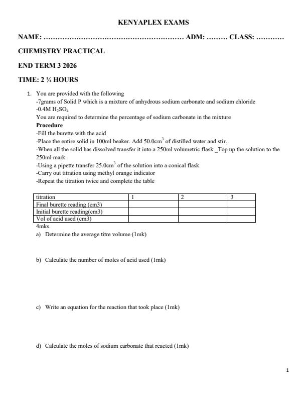 Preview page Form-3-Chemistry-Paper-3-End-Term-3-Exam-2026_7058_0.jpg
