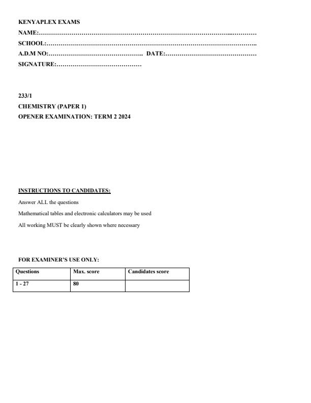 Preview page Form-3-Chemistry-Term-2-Opener-Exam-2024_2460_0.jpg