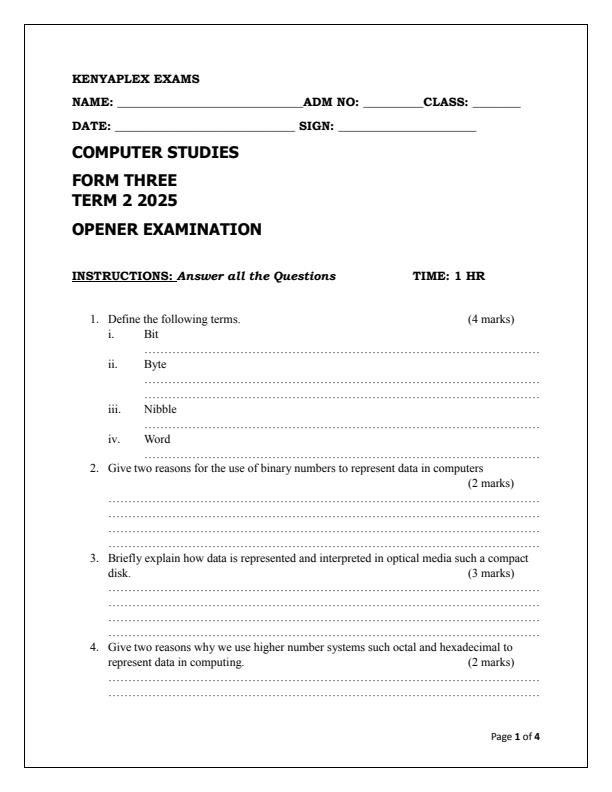 Preview page Form-3-Computer-Studies-Term-2-Opener-Exam-2025_3932_0.jpg