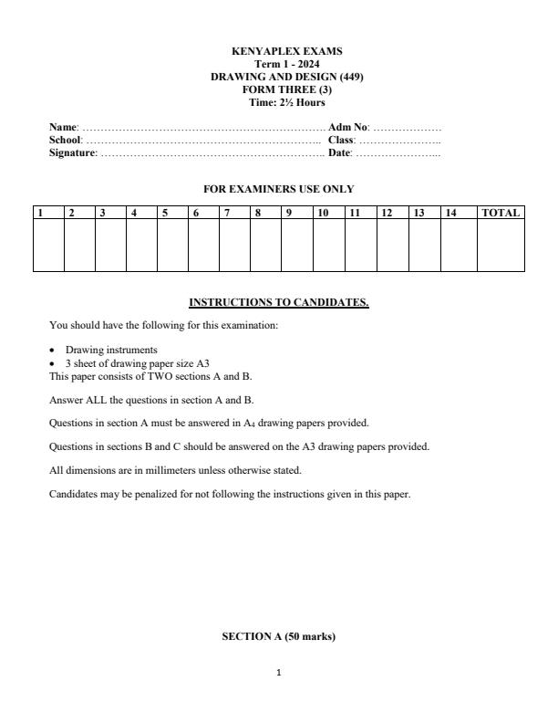 Preview page Form-3-Drawing-and-Design-End-of-Term-1-Examination-2024_2241_0.jpg