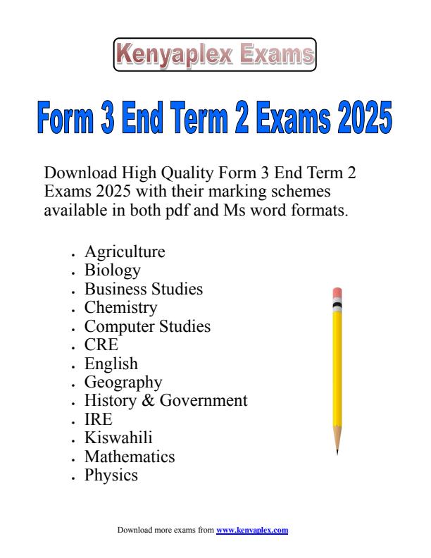 Preview page Form-3-End-Term-2-Exams-2025--Set_4351_0.jpg