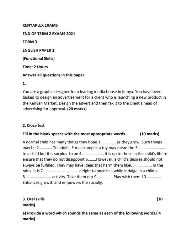 Preview page Form-3-English-Paper-1-End-of-Term-2-Exam-2021_744_0.jpg