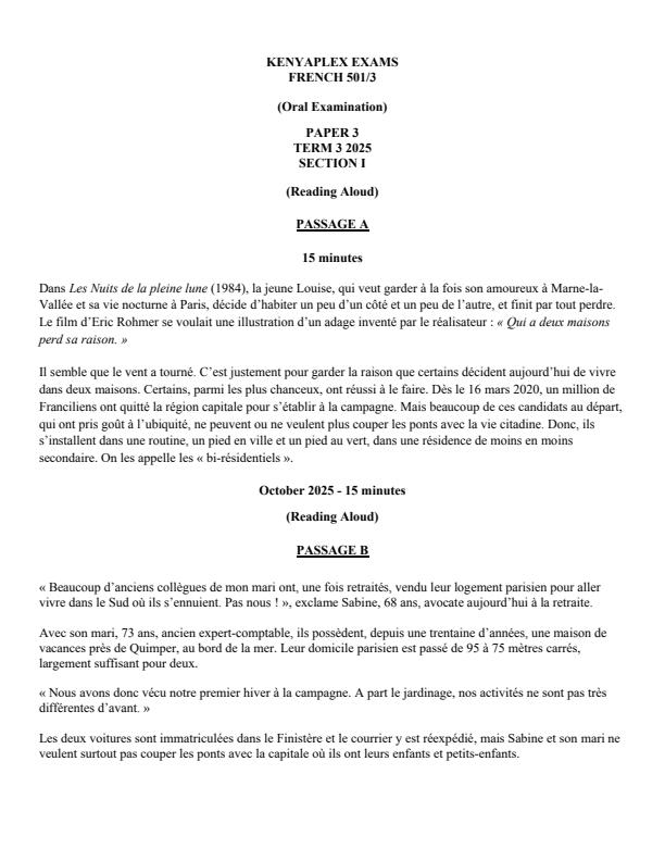 Preview page Form-3-French-Paper-1-End-of-Term-3-Examination-2025_4838_0.jpg