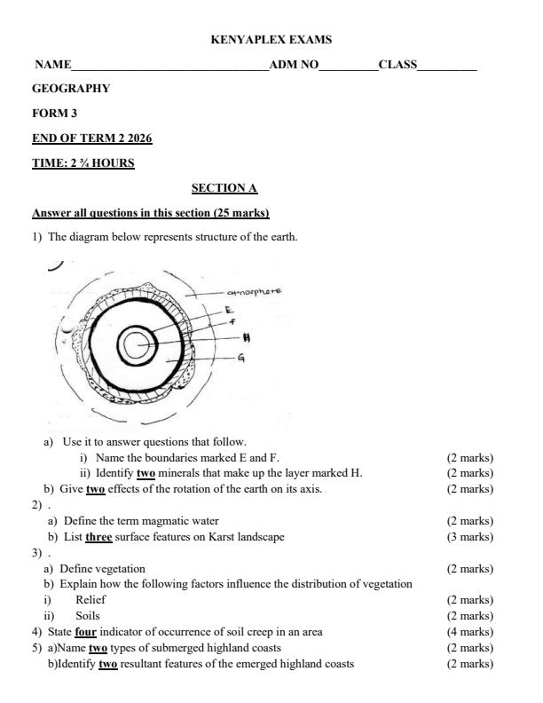 Preview page Form-3-Geography-End-Term-2-Exam-2026_6219_0.jpg
