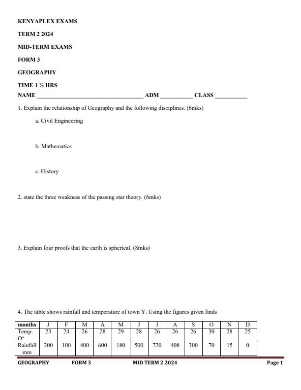 Preview page Form-3-Geography-Mid-Term-2-Examination-2024_2511_0.jpg