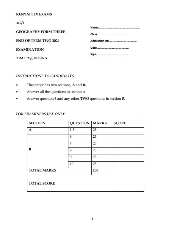 Preview page Form-3-Geography-Paper-1-End-of-Term-2-Examination-2024_2761_0.jpg