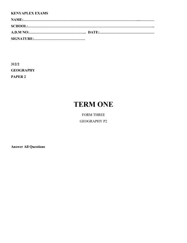 Preview page Form-3-Geography-Paper-2-End-of-Term-1-Examination-2022_1195_0.jpg