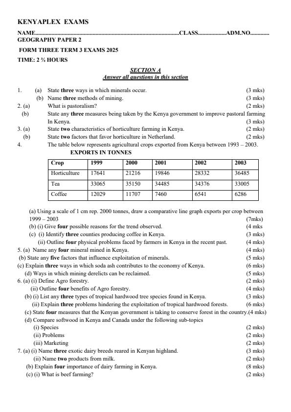 Preview page Form-3-Geography-Paper-2-End-of-Term-3-Examination-2025_4759_0.jpg