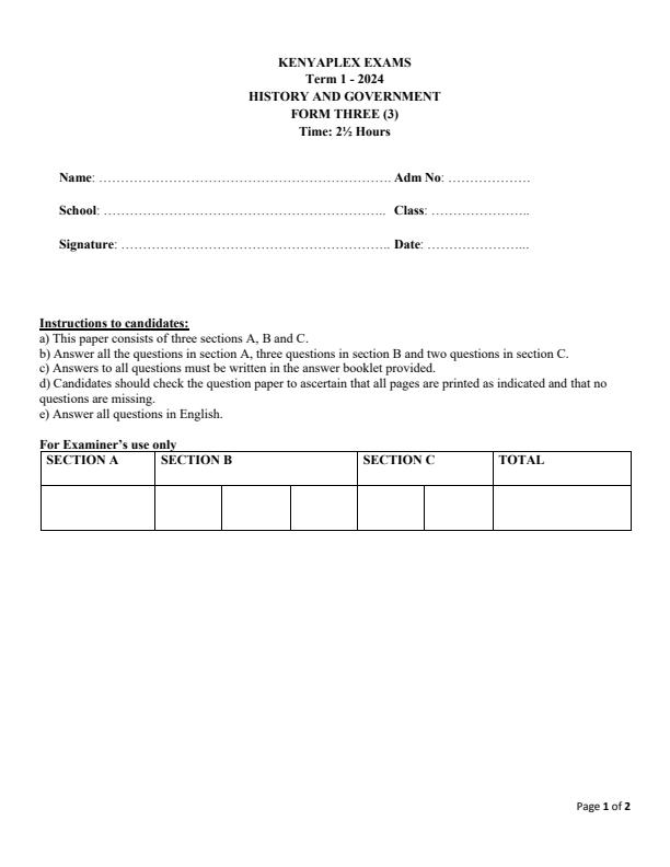 Preview page Form-3-History-and-Government-End-of-Term-1-Examination-2024_2244_0.jpg