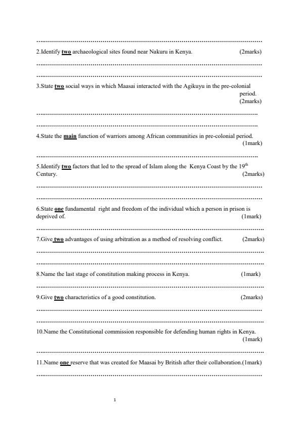 Preview page Form-3-History-and-Government-Paper-1-End-Term-2-Exam-2026_6232_1.jpg