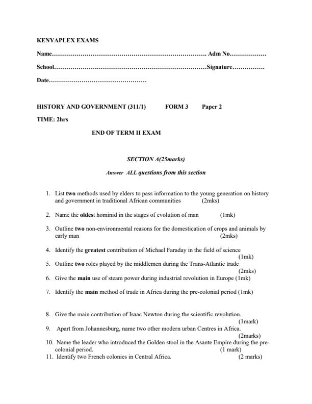 Preview page Form-3-History-and-Government-Paper-2-End-of-Term-2-Examination-2021_721_0.jpg