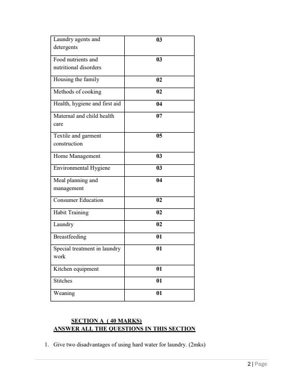 Preview page Form-3-Home-Science-Paper-1-Term-2-Opener-Exam-2026_5714_1.jpg