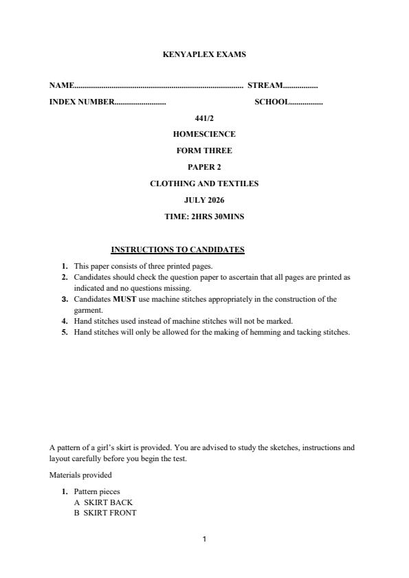 Preview page Form-3-Home-Science-paper-2-End-Term-2-Exam-2026_6235_0.jpg