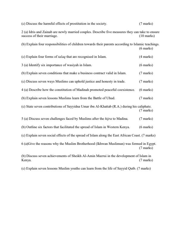 Preview page Form-3-Islamic-Religious-Education-Paper-2-End-Term-2-Exam-2026_6237_1.jpg