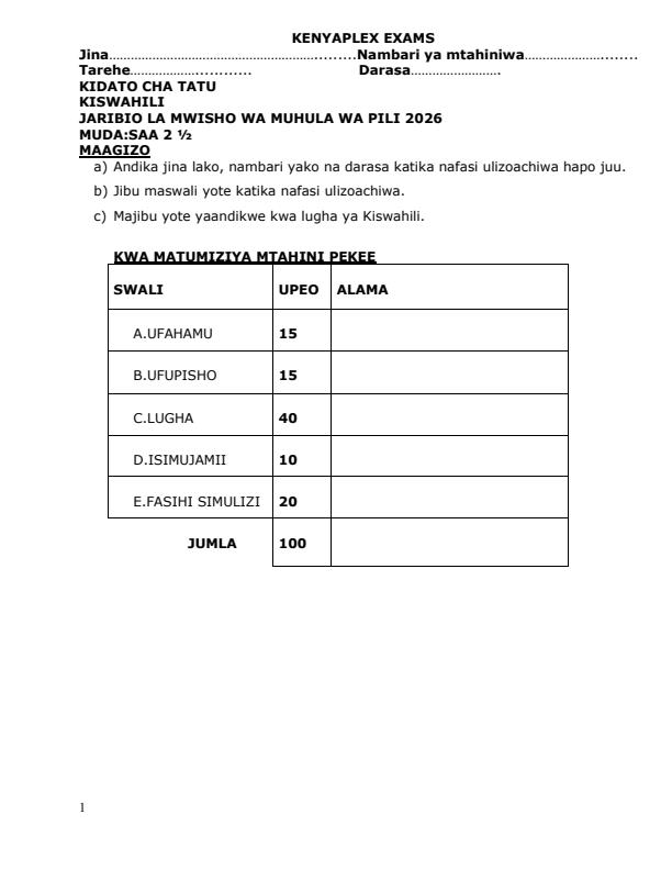Preview page Form-3-Kiswahili-End-Term-2-Exam-2026_6221_0.jpg