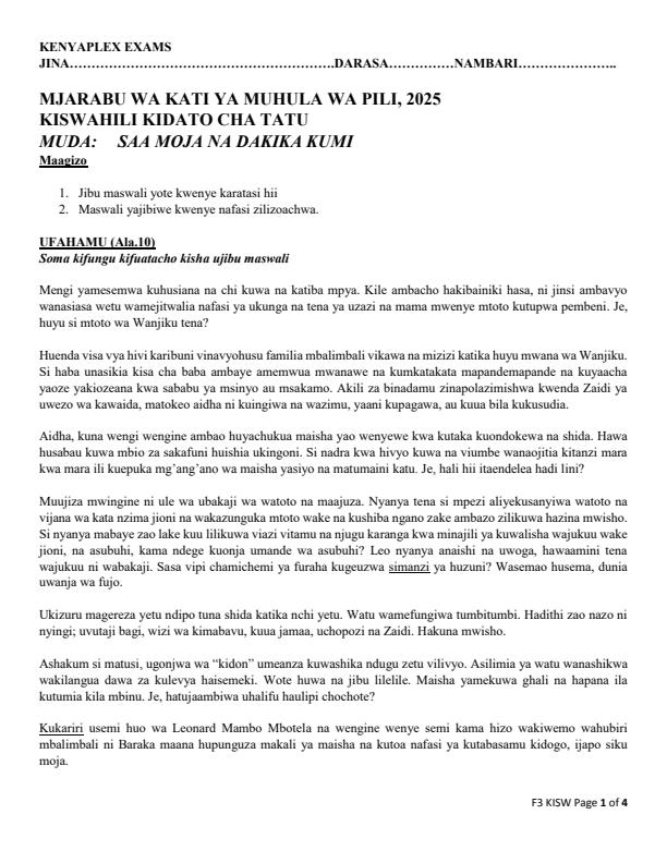 Preview page Form-3-Kiswahili-Mid-Term-2-Exam-2025_4099_0.jpg