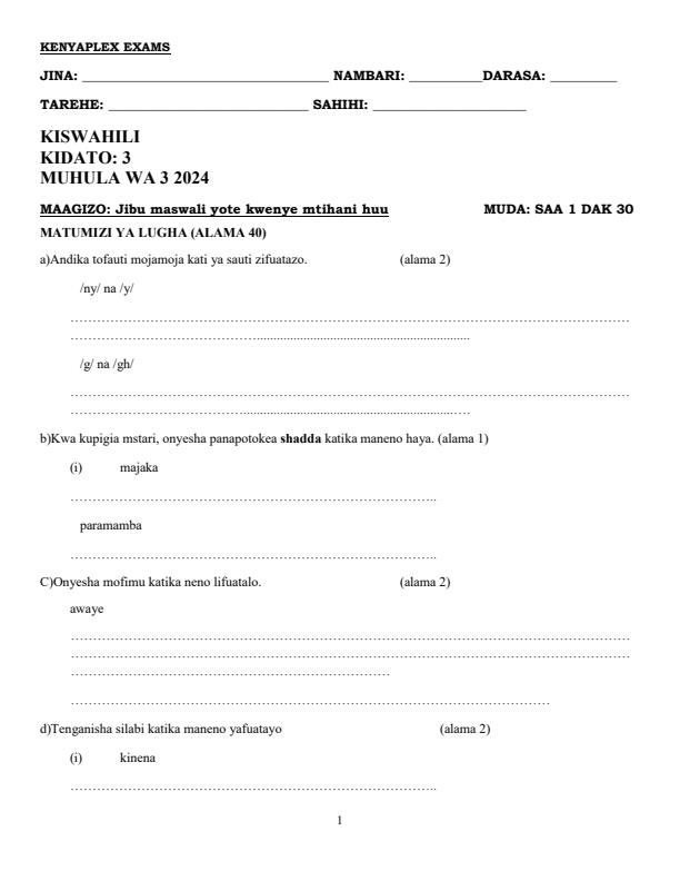 Preview page Form-3-Kiswahili-Mid-Term-3-Examination-2024_3248_0.jpg