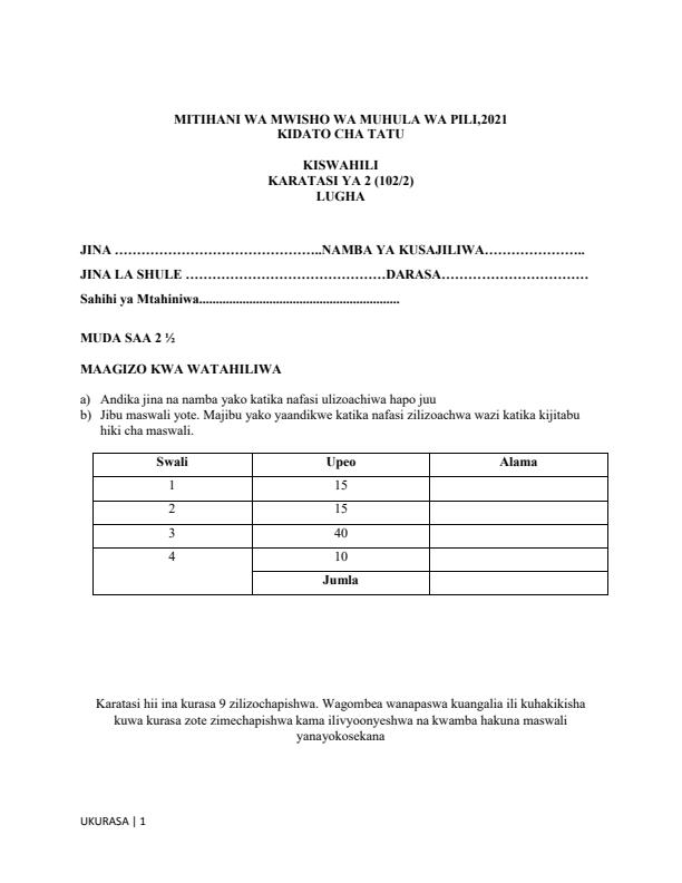 Preview page Form-3-Kiswahili-Paper-2-End-of-Term-2-Exams-2021_992_0.jpg