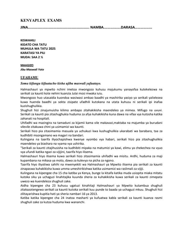 Preview page Form-3-Kiswahili-Paper-2-End-of-Term-3-Examination-2025_4763_0.jpg