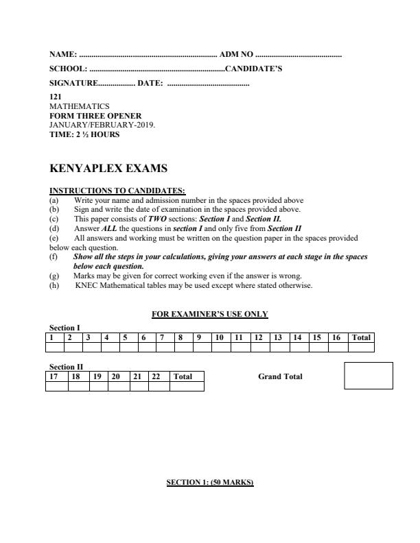 Preview page Form-3-Mathematics-Opener-Exam-Term-1-2019_27_0.jpg