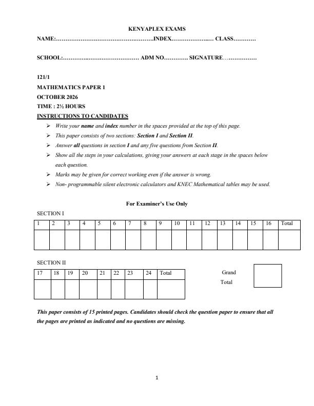 Preview page Form-3-Mathematics-Paper-1-End-Term-3-Exam-2026_6994_0.jpg