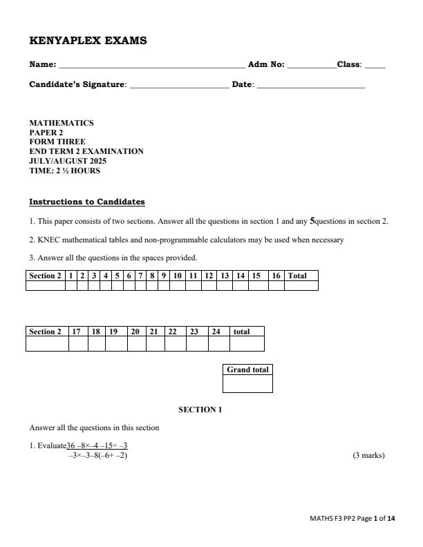 Preview page Form-3-Mathematics-Paper-2-End-of-Term-2-Examination-2025_4282_0.jpg
