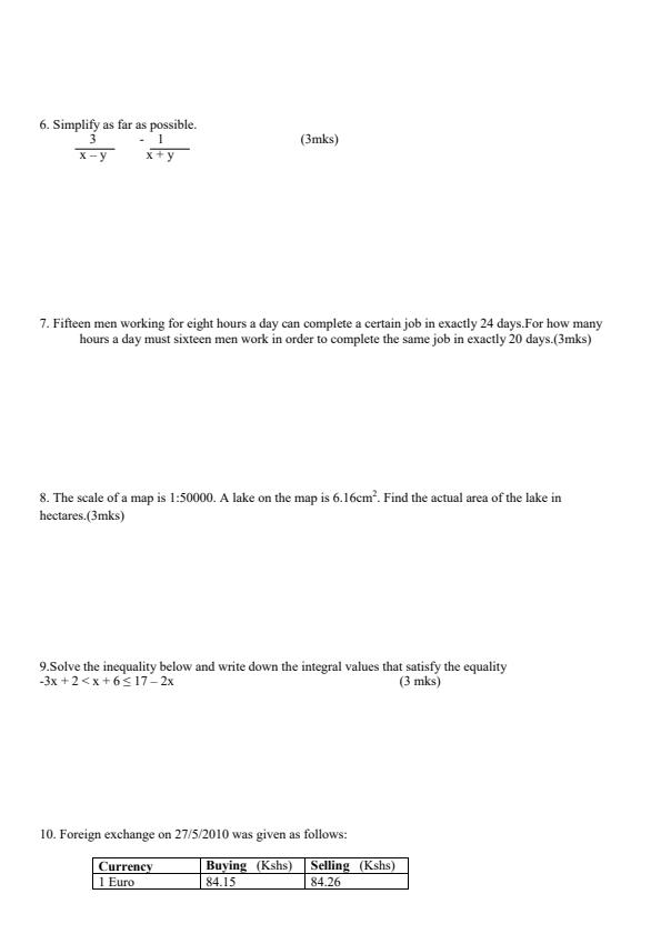 Preview page Form-3-Mathematics-Term-1-Opener-Exam-2026_4900_1.jpg