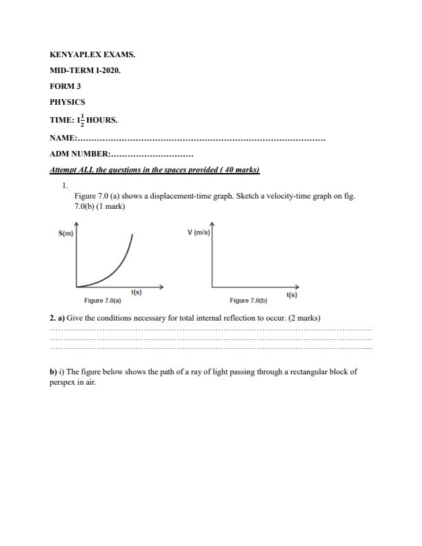Preview page Form-3-Physics-Mid-Term-1-Examination-2020_548_0.jpg