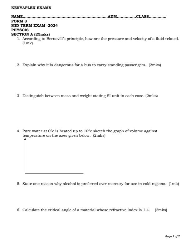 Preview page Form-3-Physics-Mid-Term-2-Examination-2024_2499_0.jpg