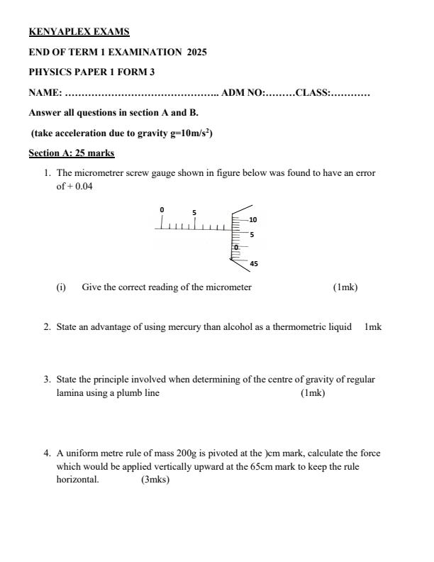 Preview page Form-3-Physics-Paper-1-End-of-Term-1-Examination-2025_3896_0.jpg