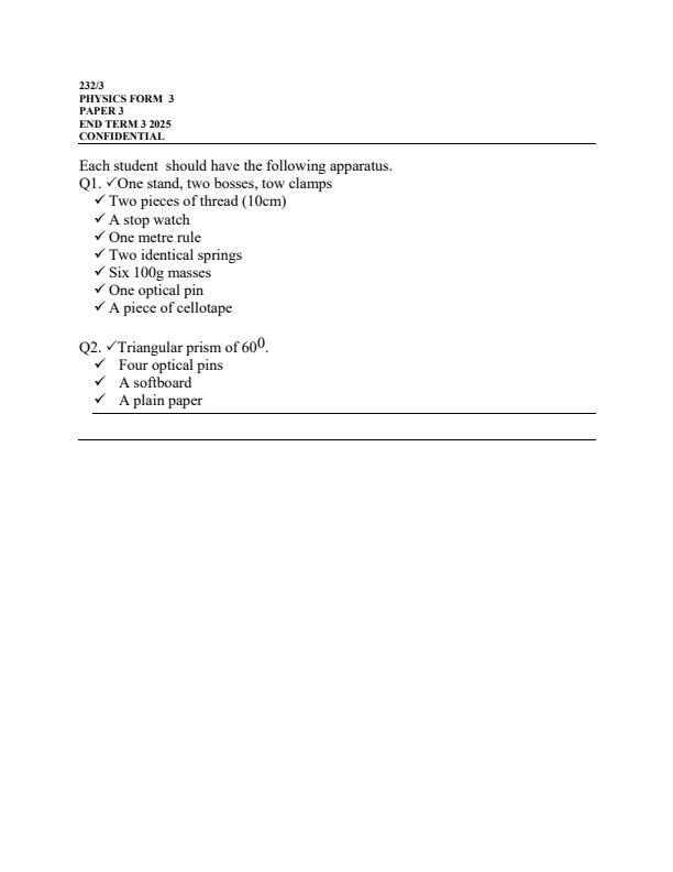 Preview page Form-3-Physics-Paper-3-Confidential-Paper-End-of-Term-3-Examination-2025_4770_0.jpg